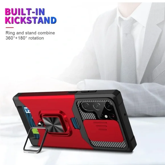 New Ysnzaq Military Grade Samsung Galaxy S22 Ultra 5G Case Navy Blue - Picture 4 of 8